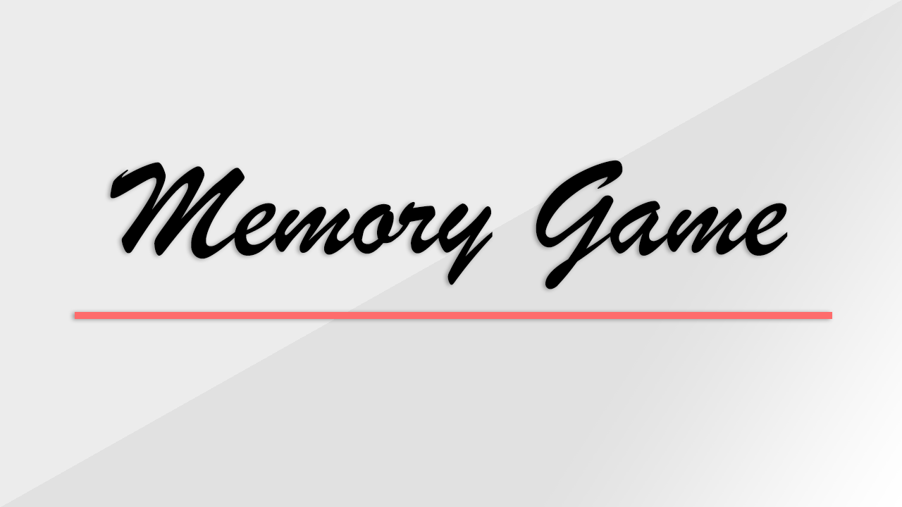 memory game logo